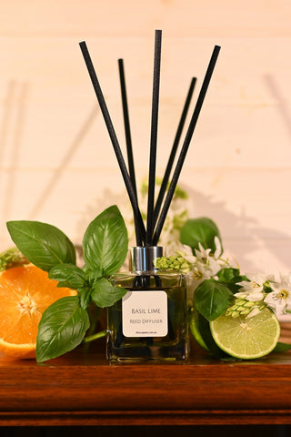 The Soap Nut - Basil Lime Reed Diffuser