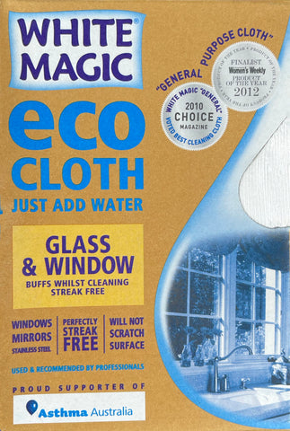White Magic Eco Cloth for Glass and Windows