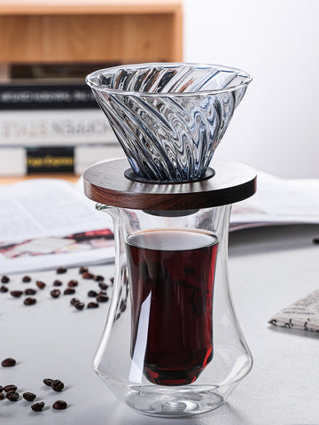 Double Layered Glass Coffee Pot and Cup set