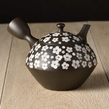 Tokoname Ware Flower Teapot Beiryu