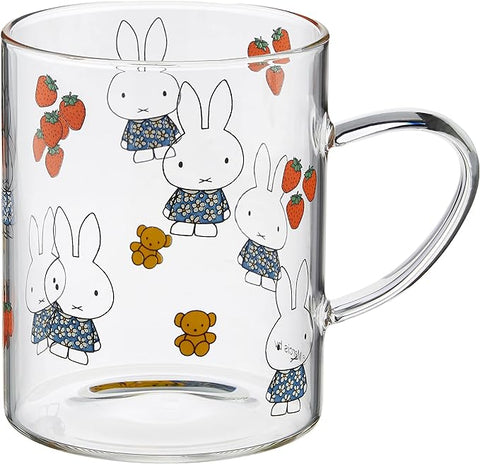 Miffy & Strawberry Heat Resistant Glass Mug