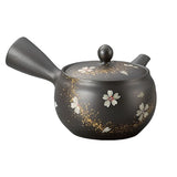 Tokoname Ware Japanese Teapot by Fusensaku w/ Flowers