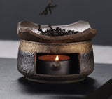 Ceramic Tea Leaf Burner with Two-Toned Surface