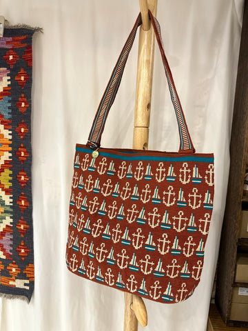 Red Wayuu Tote