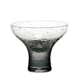 Yachiyo Kiln Sake Glass w/ Grey & Gold Leaf