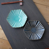 Peacock Mino Ware Plate Set (2 pcs)