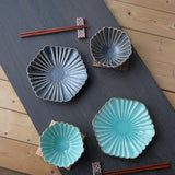 Peacock Mino Ware Plate Set (2 pcs)