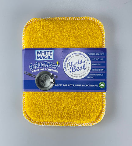 White Magic Scrubtastic Foam Pot Scrubber