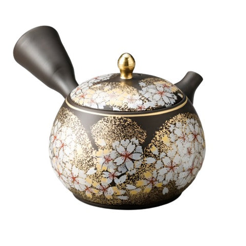 Tokoname x Kutani Japanese Tea Pot "Hanakomori"