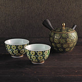 Tokoname x Kutani Japanese Tea Set "Chrysanthemum"