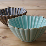 Peacock Mino Ware Bowl Set (2 pcs)