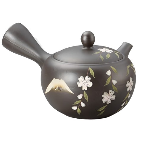 Tokoname Ware Sakura Japanese Tea Pot